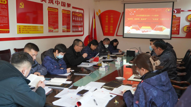 热博RB88汽贸党支部召开“知学理、悟原理、践真理” ——党章篇”专题学习会