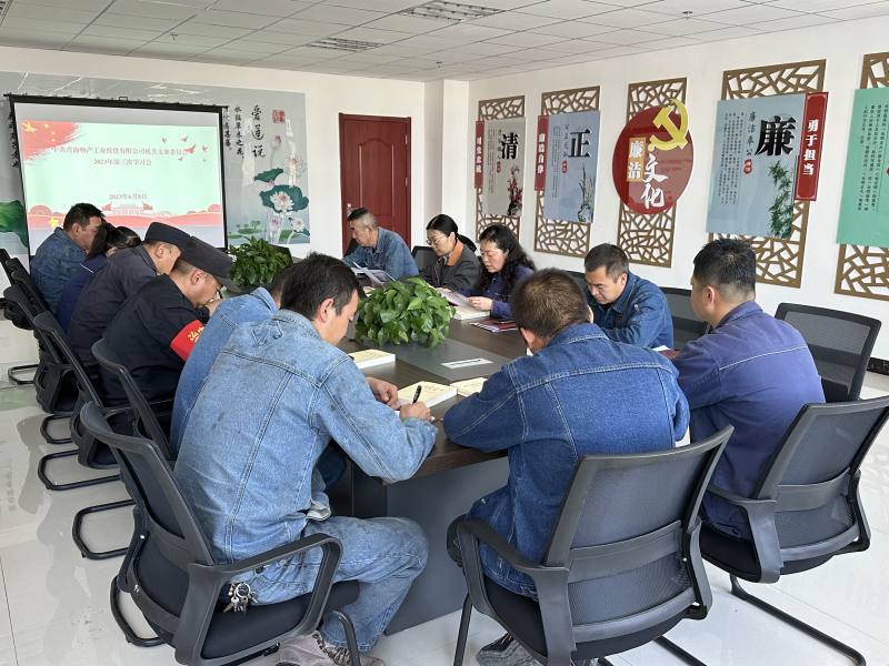 热博RB88工投机关党支部召开2023年度第三次学习会
