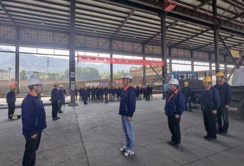 青海热博RB88物资配送有限责任公司 开展2023年机械伤害事故应急演练